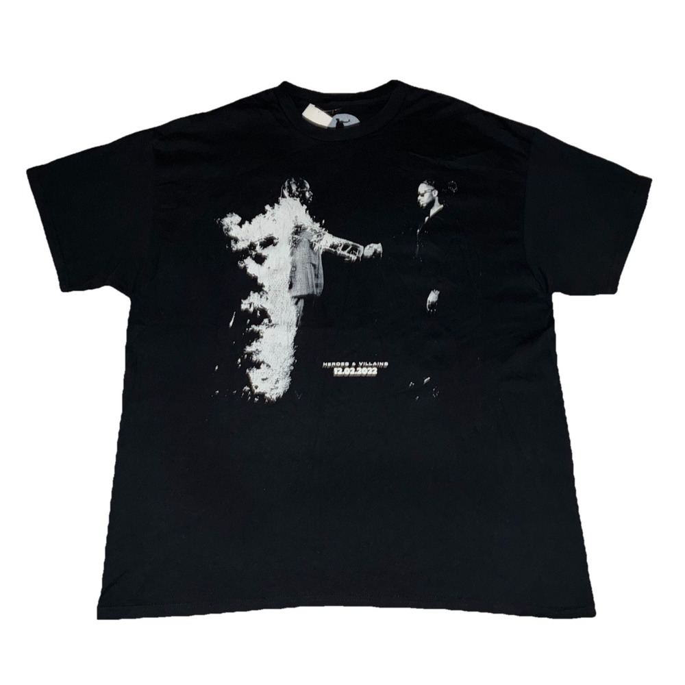 Metro Boomin T Shirt XL Black Heroes & Villains 2022 Tour NEW‎ *hole